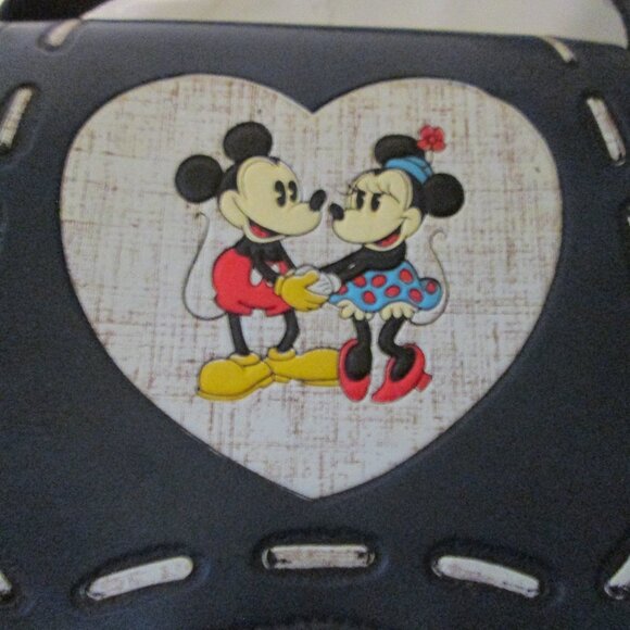 Vintage Walt Disney Productions Mickey & Mini Mouse Faux Leather Purse & Pez - Picture 4 of 10